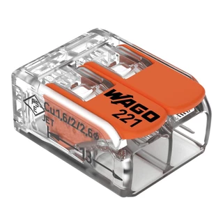 Conector Emenda 2 Polos 41A 450V Wago