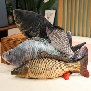 Simulação De 30-80cm Bonecas De Pelúcia Peixe Brinquedos Criativos Para Animais De Estimação Gato
