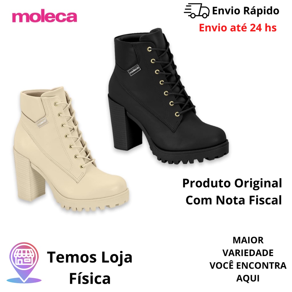 BOTA FEMININA COTURNO DA MOLECA, Esteja na moda, pise com conforto e  troque de estação junto com essa nova coleção da Moleca. E para comprar  você encontra facilmente acessando ao link