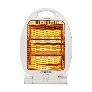 Aquecedor Eletrico Portatil 800w Quartzo Ventisol Branco AQ01-127V / AQ02-220V