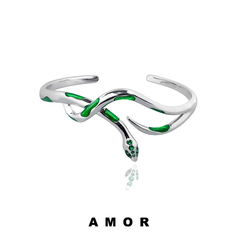 Bracelete Slytherin Verde Serpente Unisexo Casal De Braceletes Sênior
