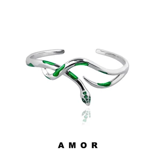 Bracelete Slytherin Verde Serpente Unisexo Casal De Braceletes Sênior
