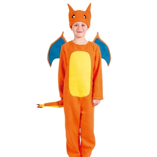 Figura De Desenho Animado Charizard Firedragon Costume Kids Anime Pokemon Cosplay Fato De Festa + Asas + Chapéu