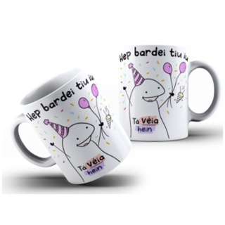 Caneca Presente Aniversario Flork Meme Mod15 325 Ml - Escorrega o Preço