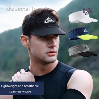 LX Chapéu De Verão Ar Respirável Sol Homens Viseira Ajustável Proteção UV Chapéus Vazios Esportivos De Tênis De Corrida Protetor Solar