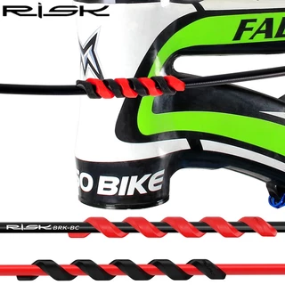 RISK 20PCS Cabo De Bicicleta Espiral Do Protetor Da Carcaça Freio/Deslocamento Tubo Anti-Fricção De Borracha