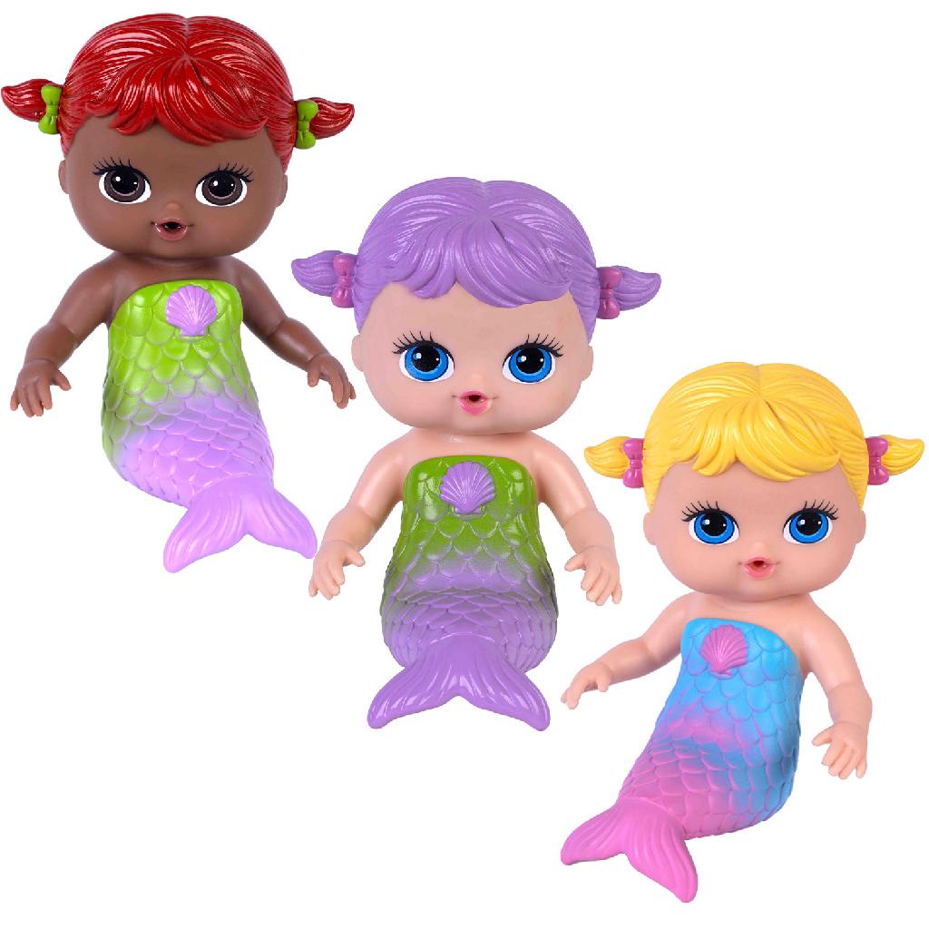 Boneca Sereia Acqua Marina Super Macia Brinquedo Para Piscina