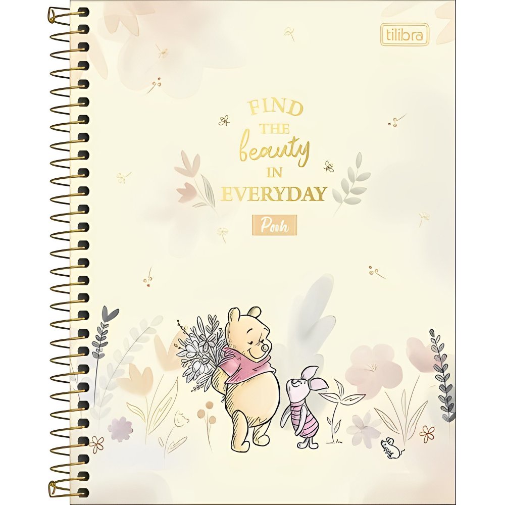 Caderno Colegial Tilibra Ursinho Pooh 10 Matérias 160 Folhas - Diversas ...