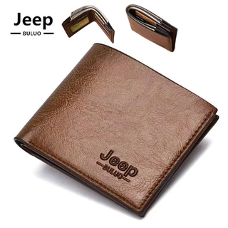 Jeep Carteira Masculina De Jipe De Duas Dobras , Estilo Clássico , material De Couro De Alta Qualidade , Faça Você Charmosa