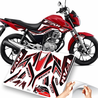 Kit De Adesivos Personalizados Moto Honda Cg 160cc Fan 16/21