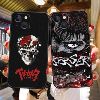Capa De Silicone Macia Para Telefone Preto À Prova De Choque Apple iPhone 5 5S 5SE 6 6S 7 8 SE Plus 11 12 13 14 Pro MAX Mini X XS XR X MAS Berserk Guts Skull
