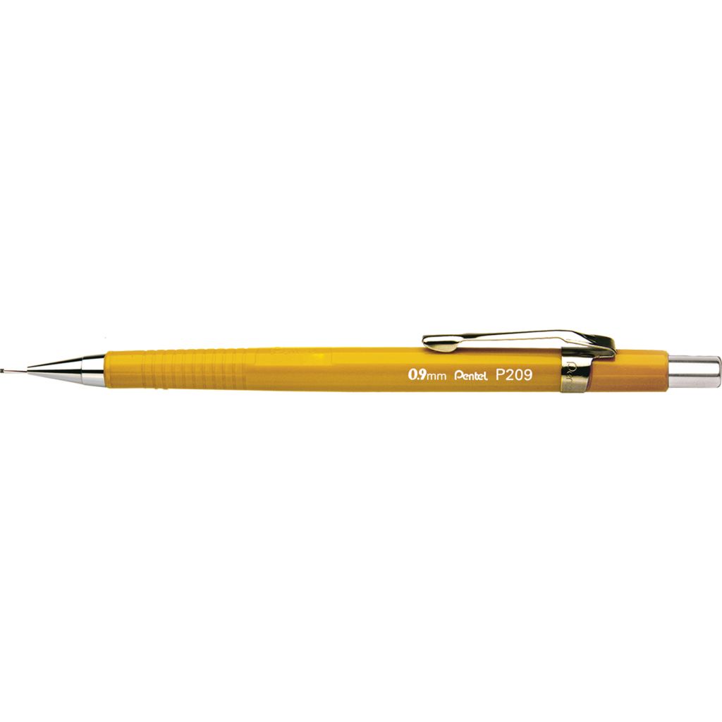Pentel Sharp Mechanical Drafting Pencil, 0.9 Mm, Yellow Barrel