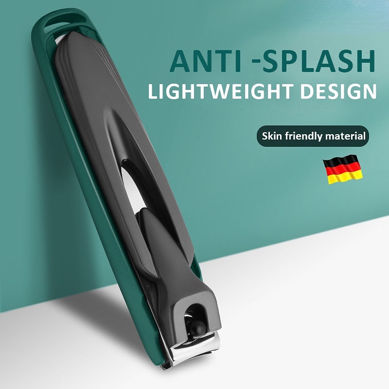 Cortador De Unhas Anti-Esguicho Desenho Destacável Clipper De Aço Inoxidável Manicure Nail Tool