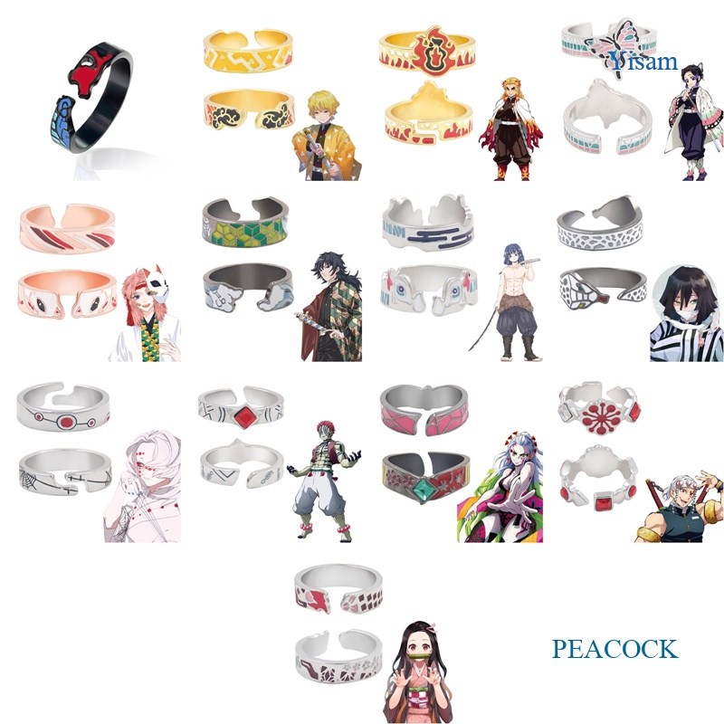 Yisam Anime Demon Slayer Cosplay Ring Kimetsu No Yaiba Tanjirou Vision ...