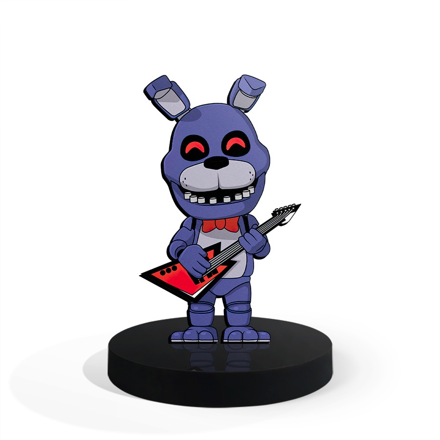 Totem Pequeno Boneco FNAF Bonnie 7cm + Base | Shopee Brasil