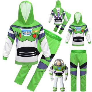 História De Brinquedo Novo 4 Cosplay Buzz Lightyear 2pcs Conjunto De Calças De Fantasia Com Capuz Halloween