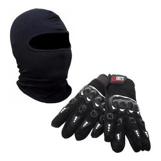 Luva Frio Intenso Moto Motoqueiro Bike+touca Ninja Balaclava Envio Imediato
