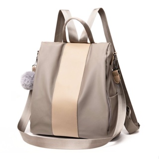 Mochila Feminina/Tendência De Cor Sólida/Minimalista Cores Sólidas/Impermeável E Anti-Roubo/Pano Oxford