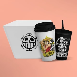 Kit Cinema Premium One Piece Balde de Pipoca + 2 Copos