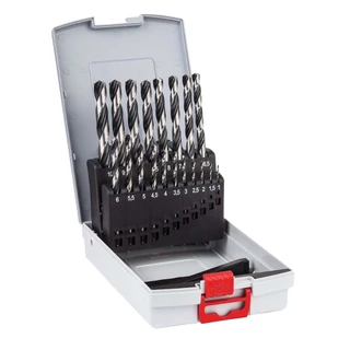 Jogo Brocas para Metal Bosch 1 a 10mm com 19 Peças HSS-PointTeQ ProBox
