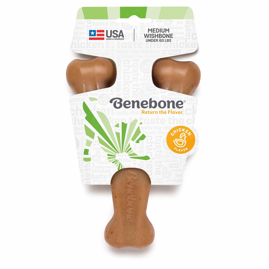 Mordedor Para Cães Benebone Wishbone Frango Médio M