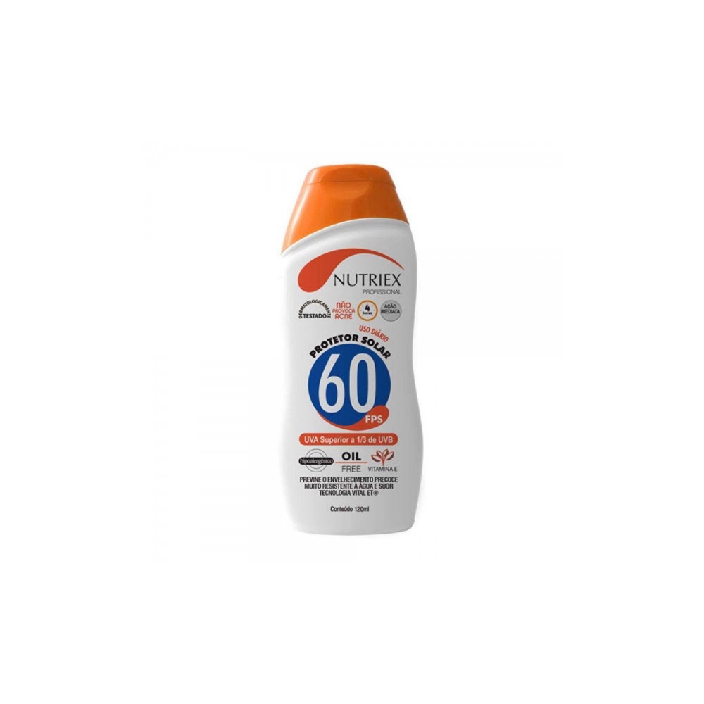 Protetor Solar Fps 60 1/3 uva 120ml Nutriex