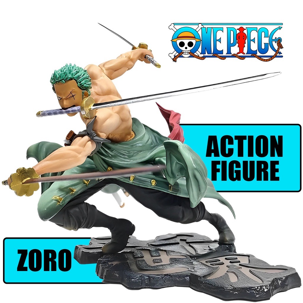 Roronoa Zoro 3 Espadas Action Figure One Piece