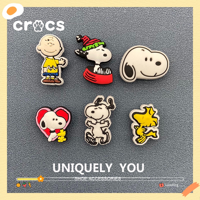 croc jibbitz Encantos Snoopy Shoes Flower Cartoon Acessórios De Desenho Animado DIY Combinação De Fivelas Decorativas