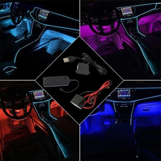 SECRETSPACE Fita Led Para Carro Luz De Néon Flexível EL Inversor De Fio USB Controlador Adaptador D8G8