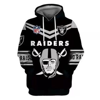 2023 2023 Moda Anime Las Vegas Raiders Oakland Campeão Esporte Logotipo NFL 3D Full Print Red Bull jaqueta com capuz