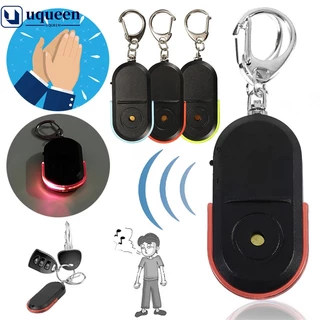 UQ Localizador De Chaves De Alarme Anti-Perda Dispositivo De Localização Whistle Sound FinderLED Light