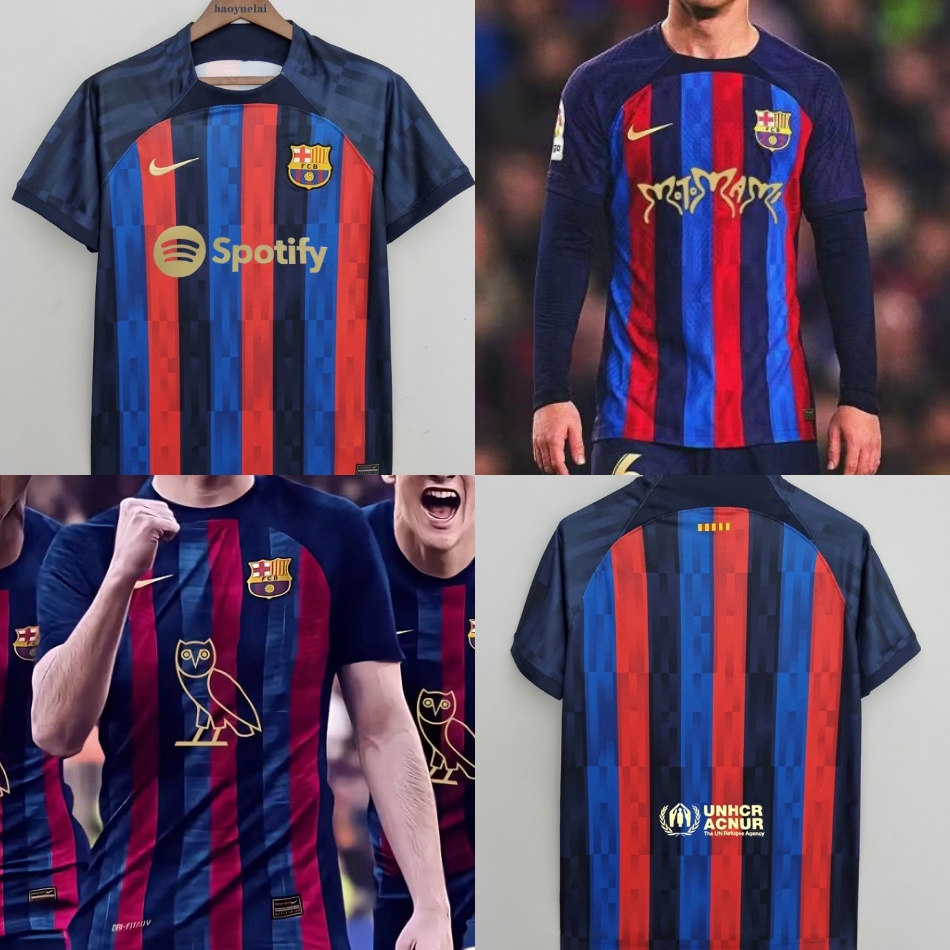 Barcelona Jersey 22-23 Home Rosalia & Drake Camisa De Futebol