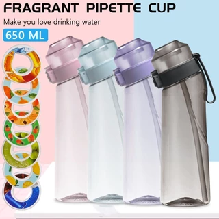 650ml Garrafa De Água Com Sabor Mulit 0 Açúcar Saudável A Palha