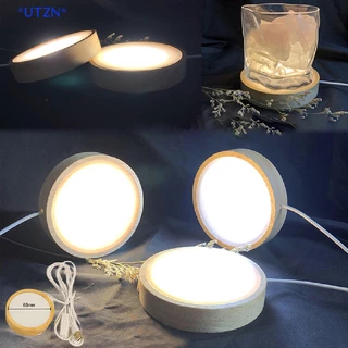 UTZN > Luz LED Base De Nocturna Suporte Decoração Rotativa USB Novo