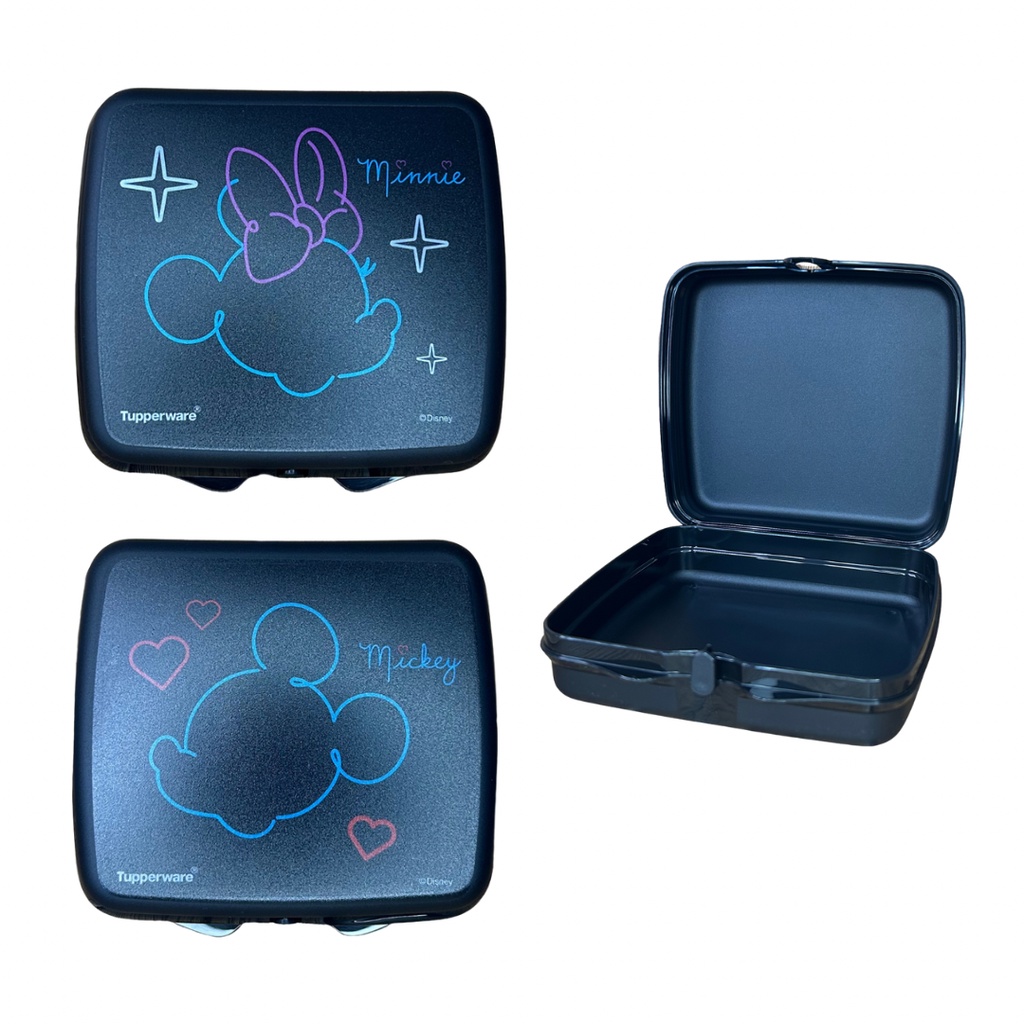 Porta Sanduíche Tupperware Minnie e Mickey Original Novo Ótima Vedação ...