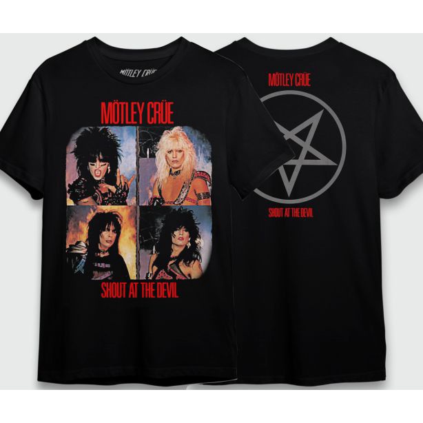 Camiseta Motley Crue Shout at the Devil - TOP