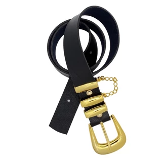Cinto Feminino Largo Fivela Correntinha 3,0 cm - Bel