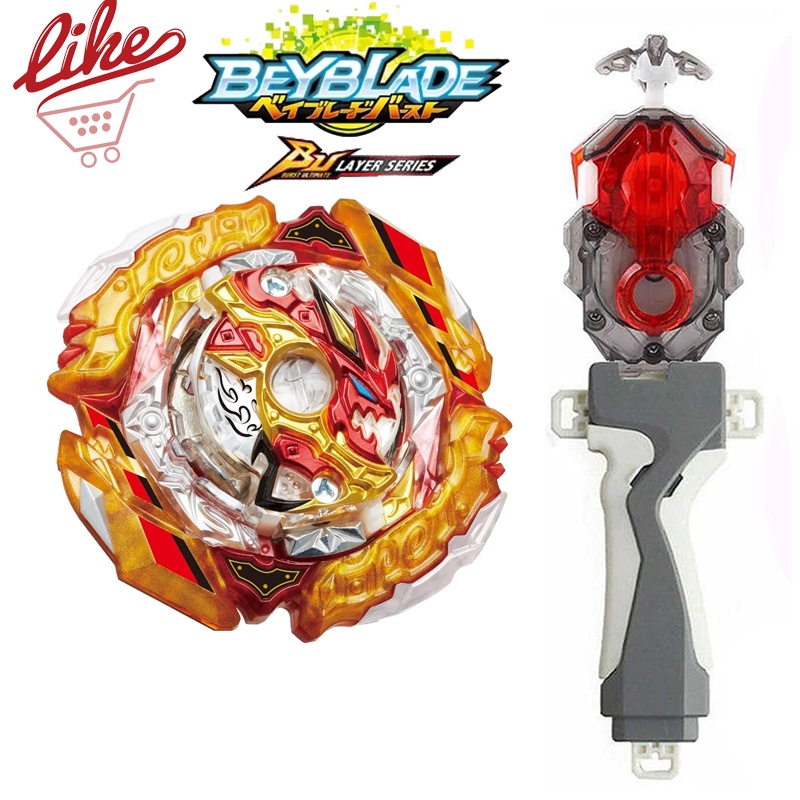 Lançador de Beyblade Corda DB - Flame - Pião de Batalha e