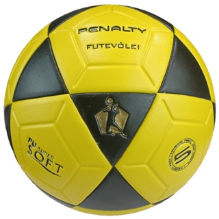 Bola Futevôlei Penalty Altinha XXI - Laranja e Pr - Amarelo+Preto