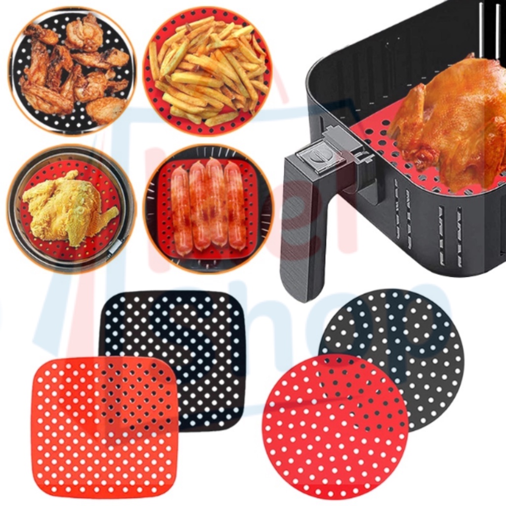 Tapete de Silicone para AirFryer Redondo ou Quadrado Shopee Brasil