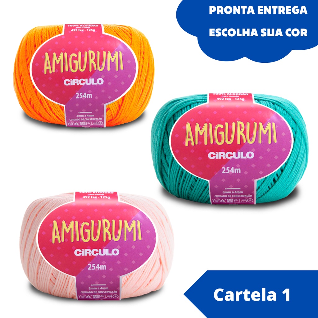 Fio Linha Círculo Amigurumi 100% Algodão 125g 254m PROMOÇÃO
