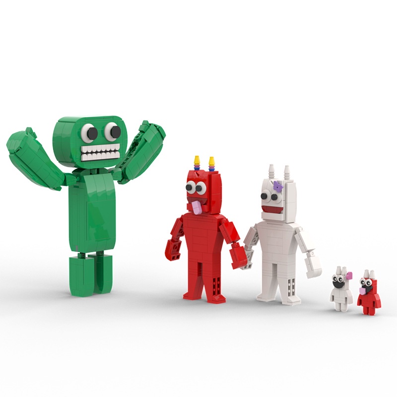 Blocos De Construção moc7 Compatível Com A LEGO Garten of Banban Rainbow  Friends ROBLOX Brinquedos