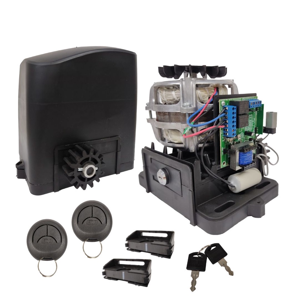 Kit Motor Para Portão Eletrônico Residencial Rcg 300kg PL Slim 220v com ...