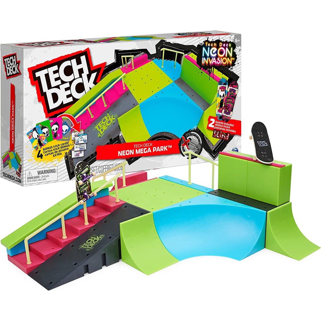 Pista Skate de Dedo Tech Deck Mega Rampa Neon - Sunny | Shopee Brasil