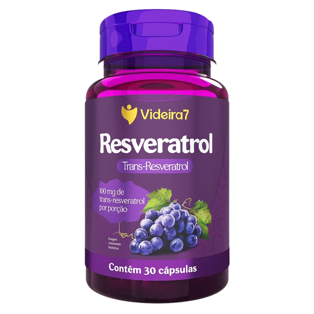 Resveratrol 100mg 30 CPS ( 100 TransResveratrol, Antioxidante