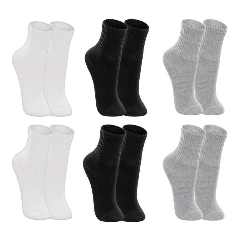 Kit 03 Pares Meia Cano Alto Algodão Masculino