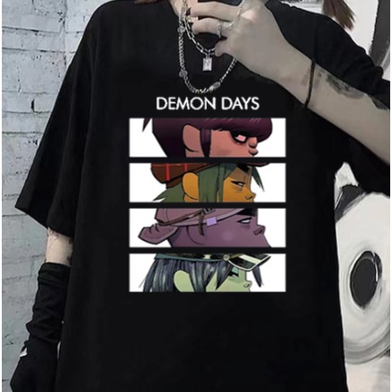 Camiseta Banda Gorillaz Estampas Gorillaz Vareadas Rock Hip Hop Novo ! -ec Envio Imediato