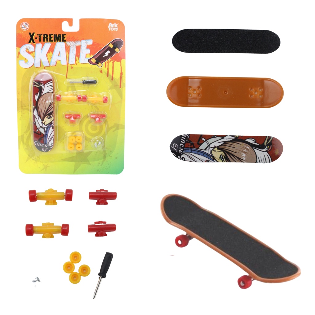 Skate De Dedo Fingerboard C/acessórios Presente Para Criança