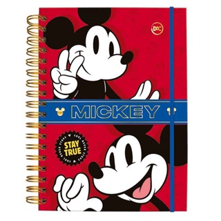 Caderno Smart Universitario 10 Materias Sistema Inteligente Folhas Tira e Põe Mickey