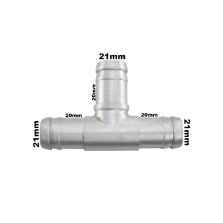 Conexao T Aluminio Mangueira Adaptacao 3/4 19mm Universal